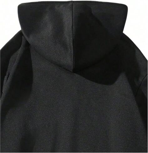 SOLY HUX Men's Y2k Zip Up Hoodie Gothic Print Hooded Sweatshirt Retro Jacket Outerwear Streetwear in Saudi Arabia