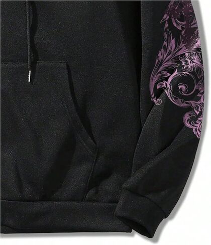SOLY HUX Men's Y2k Zip Up Hoodie Gothic Print Hooded Sweatshirt Retro Jacket Outerwear Streetwear in Saudi Arabia