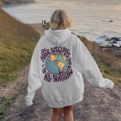 Christian Bible Verse Hoodies for Women Jesus Faith God Feece Hoodie Religious Inspirational Graphic Sweatshirts Top in Saudi Arabia