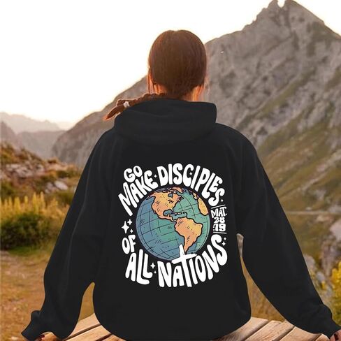Christian Bible Verse Hoodies for Women Jesus Faith God Feece Hoodie Religious Inspirational Graphic Sweatshirts Top in Saudi Arabia