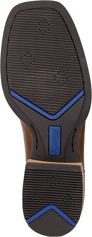 Men’s Western Cowboy Boots, Fashionable Embroidered Full Grain Leather, Square Toe Pull-On, 4-Layer Composite Sole, Slip-Resistant Work & Riding Boots (PLT103604) in Kuwait