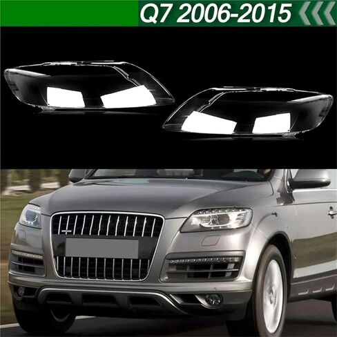 Car Headlight Lens Cover Compatible for Q7 2006-2015 Clear Headlamp Cover Transparent Lampshade Head Lamp Shell(1 Piece Right) in Saudi Arabia