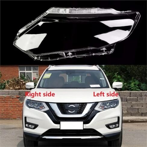 متوافق مع N-issan X-Trail 2017 2018 2019 2020 غطاء المصباح الأمامي غطاء المصباح الشفاف عاكس الضوء استبدال العدسة الأصلية (الجانب الأيسر) in Saudi Arabia