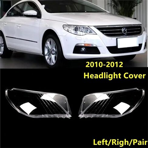 Headlamp Shell Compatible For VW CC 2010 2011 2012 Headlight Cover Lampshade Shell Headlamp Shade Transparent Headlamp Cover(Only Left) in Saudi Arabia