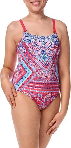 Amoena Womens Barbados One Piece Swimsuit Pink in Saudi Arabia