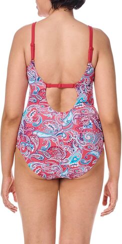 Amoena Womens Barbados One Piece Swimsuit Pink in Saudi Arabia