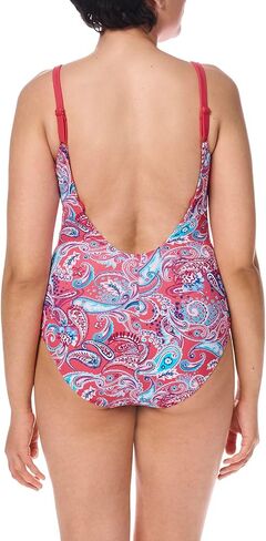Amoena Womens Barbados One Piece Swimsuit Pink in Saudi Arabia