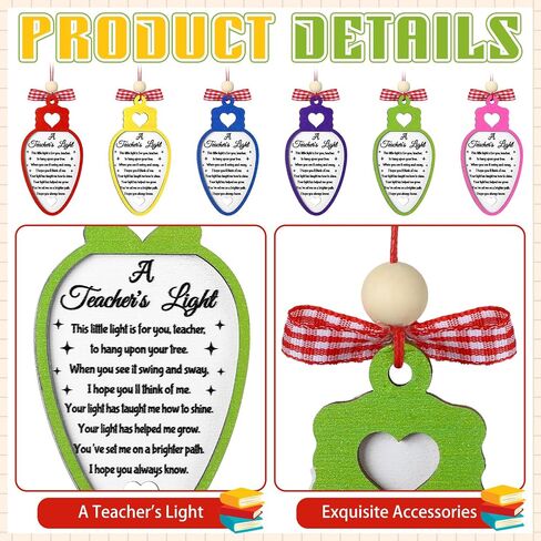 Shellwei 6 Pcs Bra Christmas Appreciation Gift for Teacher Friend Coworker BFF Bestie Colleague White Elephant Gift with Organza Bag Funny Xmas Tree Hanging Ornament for Exchange in Saudi Arabia