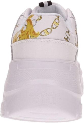 VERSACE JEANS COUTURE White/Gold Mens Baroque Panel Sneakers in Saudi Arabia