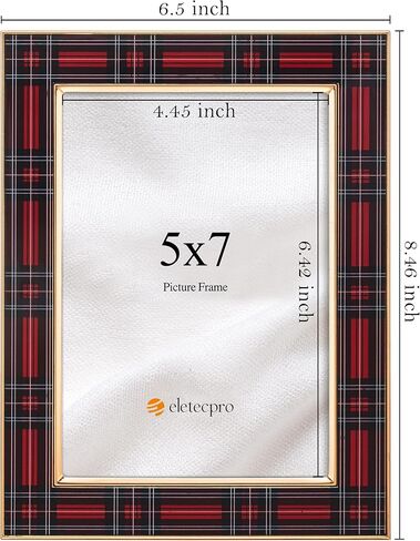 إطار صورة عيد الميلاد eletecpro مقاس 4×6 مع غطاء زجاجي حقيقي، إطار صورة من المينا للجدار أو سطح الطاولة للعرض الأفقي أو الرأسي، مثالي لحفلات عيد الميلاد، والعطلات، بيضاوي، عبوة واحدة in Kuwait