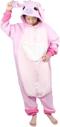 Unisex Children Animal Onesie, Halloween Costume Christmas Pajamas For Girls and Boys 4-13Y in Saudi Arabia