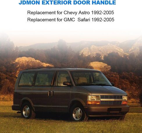 JDMON Black Exterior Door Handles Replacement for Chevy Astro GMC Safari 1992-2005 Front Rear Left Driver Right Passenger Outside Outer Door Handle Set Replacement for 15719666 15719665 77192 77193 in Saudi Arabia
