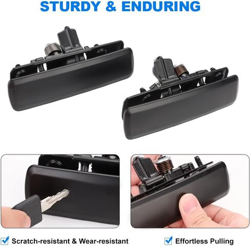 JDMON Black Exterior Door Handles Replacement for Chevy Astro GMC Safari 1992-2005 Front Rear Left Driver Right Passenger Outside Outer Door Handle Set Replacement for 15719666 15719665 77192 77193 in Saudi Arabia