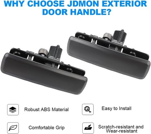 JDMON Black Exterior Door Handles Replacement for Chevy Astro GMC Safari 1992-2005 Front Rear Left Driver Right Passenger Outside Outer Door Handle Set Replacement for 15719666 15719665 77192 77193 in Saudi Arabia