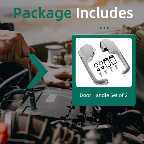 Door Handle Set of 2 Compatible with Chevy C10 Pickup 1967-1972, OE #BHS00553,115670 in Saudi Arabia