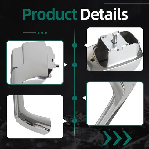 Door Handle Set of 2 Compatible with Chevy C10 Pickup 1967-1972, OE #BHS00553,115670 in Saudi Arabia