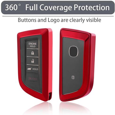 غطاء حماية لمفتاح السيارة من مادة TPU الناعمة من YaSeim لـ Acura متوافق مع 2022 2023 Acura MDX RDX 5 أزرار ملحقات فوب الذكية عن بعد in Kuwait
