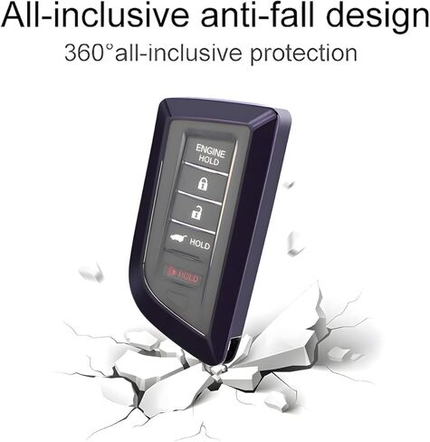 غطاء حماية لمفتاح السيارة من مادة TPU الناعمة من YaSeim لـ Acura متوافق مع 2022 2023 Acura MDX RDX 5 أزرار ملحقات فوب الذكية عن بعد in Kuwait