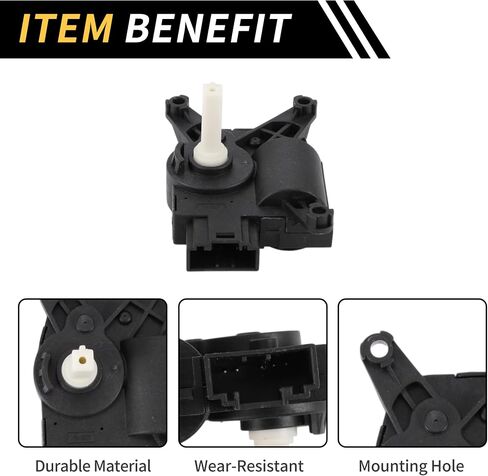 ACROPIX HVAC Heater Blend Door Actuator Replacement for Mercedes-Benz Sprinter 2006-2009 AC Heater Actuator No.0008205808 1 Plastic,Metal Black in Saudi Arabia