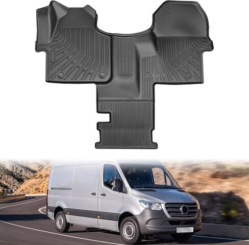 Floor Mats Compatible with Mercedes Benz Sprinter 2500/3500 2019-2025 with 1st Row Bucket Seats Cargo Van TPE Floor Liners Replacement for 2019-2025 Mercedes Benz Sprinter Accessories in Saudi Arabia