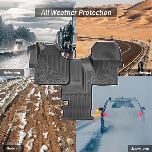 Floor Mats Compatible with Mercedes Benz Sprinter 2500/3500 2019-2025 with 1st Row Bucket Seats Cargo Van TPE Floor Liners Replacement for 2019-2025 Mercedes Benz Sprinter Accessories in Saudi Arabia