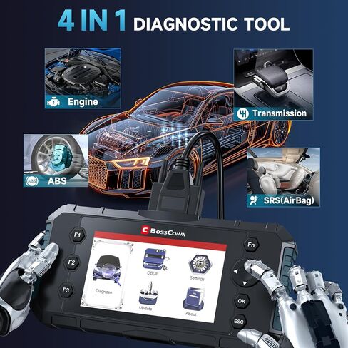 IFIX430 Car Scanner Diagnostic Tool ABS SRS Transmisson, Check Engine Code Reader for Cars and Trucks,OBD2 Scanner with SRS Airbag Car Scanner with Lifetime Wi-Fi Free Update in Saudi Arabia