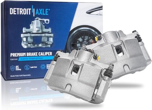 Detroit Axle - Front 2pc Brake Calipers for 15-16 Chrysler 200, 13-16 Dodge Dart, 2 Brake Calipers w/Bracket 2013 2014 2015 2016 Replacement in Saudi Arabia