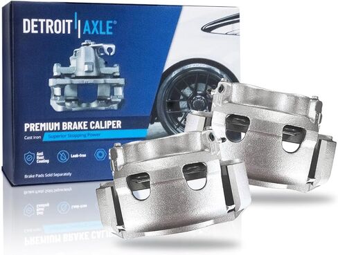Detroit Axle - Front Brake Calipers for Ford E-350 E-450 Super Duty E-150 E-250, Disc Brake Calipers w/Bracket E-150 E-250 E-350 Econoline, Replacement Brake Caliper Left and Right in Saudi Arabia