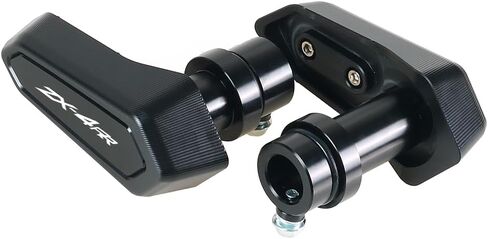 ONE.K.S ملحقات الدراجات النارية وسادة حماية من السقوط لمحرك ZX25R/ZX4R/ZX4RR/ZX4R SE واقي من التصادم الإطاري (شعار ZX4RR (أسود) in Kuwait