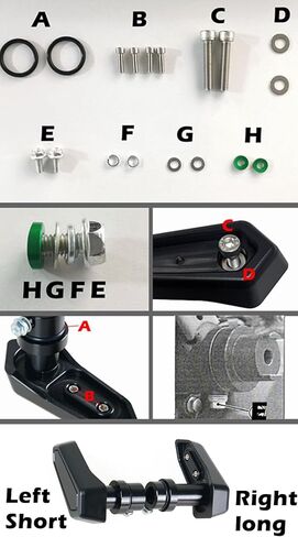 ONE.K.S ملحقات الدراجات النارية وسادة حماية من السقوط لمحرك ZX25R/ZX4R/ZX4RR/ZX4R SE واقي من التصادم الإطاري (شعار ZX4RR (أسود) in Kuwait