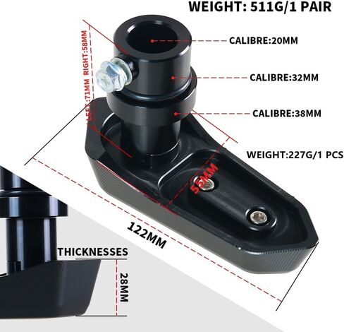 ONE.K.S ملحقات الدراجات النارية وسادة حماية من السقوط لمحرك ZX25R/ZX4R/ZX4RR/ZX4R SE واقي من التصادم الإطاري (شعار ZX4RR (أسود) in Kuwait