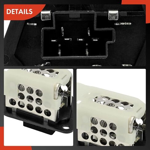 A-Premium HVAC Blower Motor Resistor with Wire Harness Kit Compatible with Jeep & Dodge Vehicles - Wrangler 2002-2006, B1500 1995/1997-1998, B2500 B3500 1997-1998, Ram 1500 Van 2500 Van 3500 Van in Saudi Arabia