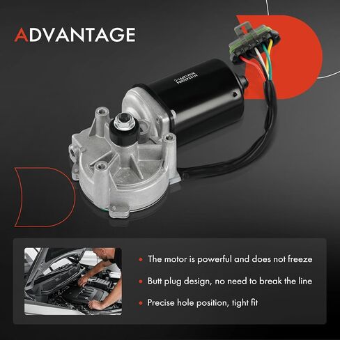 A-Premium Front Windshield Wiper Motor Compatible with Freightliner Cascadia 2008-2017, Century Class 2000-2006, Columbia, Coronado & International Harvester Durastar, LoneStar, ProStar, WorkStar 7600 in Saudi Arabia