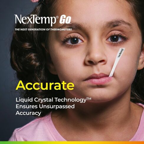 NexTemp® Go - Ready When You are - Single-Use Disposable Thermometers - Results in Seconds, for Work, Home, & Travel, Fahrenheit, 100-Pack in Saudi Arabia