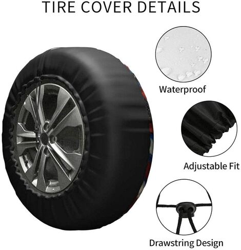 ThuhaTree Store Zombie Skull Horror Halloween Spare Tire Cover with Or Without Backup Camera Hole, Skull Tire Cover (Style 2) in Saudi Arabia
