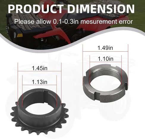 3084882 Crankshaft Timing Gear Sprocket & Slit Nut for Polaris Sportsman Ranger Magnum Scrambler Hawkeye Xplorer ATP Big Boss 335 400 425 450 500 in Saudi Arabia