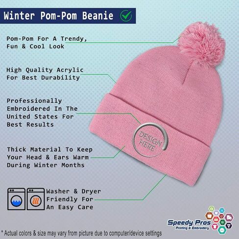 Speedy Pros Pom Pom Beanies for Women I Heart Jesus Faith God Christian Religious Skull Cap Acrylic One Size in Saudi Arabia