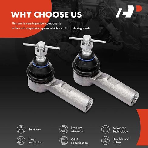 A-Premium 2 x Front Outer Tie Rod Ends Compatible with Toyota Tacoma 2005-2015, RWD in Saudi Arabia