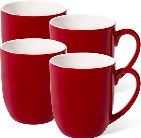 Urbanstrive 16 oz Large Coffee Mugs Set of 4 Ceramic Coffee Mug Multicolor Coffee Cups Tea Cups Idea Gift for Women Men House Warming Gifts New Home Office, Multicolor 4 Pack in Kuwait