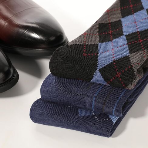 BAMBOO COOL Men's Crew Socks Bamboo Viscose Breathable Dress Socks For Men, Casual Lightweight Comfort 6 Pack in Kuwait