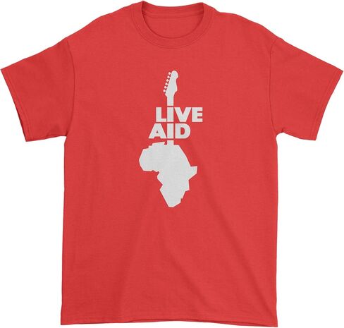 تي شيرت FerociTees للرجال Live Aid Guitar in Kuwait