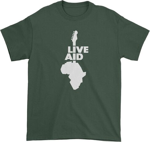 تي شيرت FerociTees للرجال Live Aid Guitar in Kuwait
