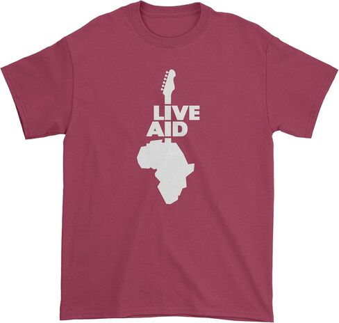 تي شيرت FerociTees للرجال Live Aid Guitar in Kuwait