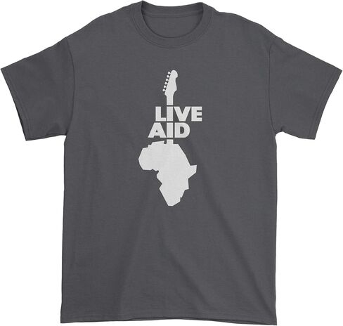 تي شيرت FerociTees للرجال Live Aid Guitar in Kuwait