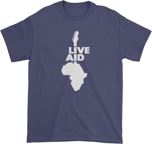 تي شيرت FerociTees للرجال Live Aid Guitar in Kuwait