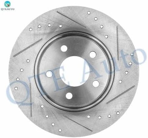 PM Auto Set of 4 Front 296mm-Rear 270mm Drilled Slotted Brake Disc Rotors For 2004-2012 Chevrolet Malibu in Saudi Arabia