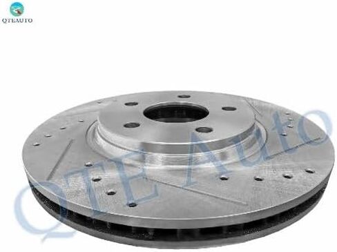 PM Auto Set of 4 Front 296mm-Rear 270mm Drilled Slotted Brake Disc Rotors For 2004-2012 Chevrolet Malibu in Saudi Arabia