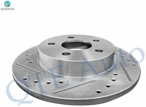 PM Auto Set of 4 Front 296mm-Rear 270mm Drilled Slotted Brake Disc Rotors For 2004-2012 Chevrolet Malibu in Saudi Arabia