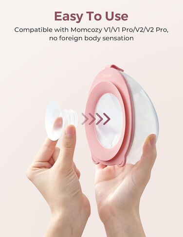 مضخة الثدي Momcozy V2 Pro خفيفة الوزن للغاية، مضخة محمولة يمكن ارتداؤها بدون استخدام اليدين مع شفة مزدوجة مدمجة مطورة، مضخة كهربائية هادئة ومقاومة للتسرب، 3 أوضاع | 9 مستويات، 17/19/21/24 مم in Saudi Arabia