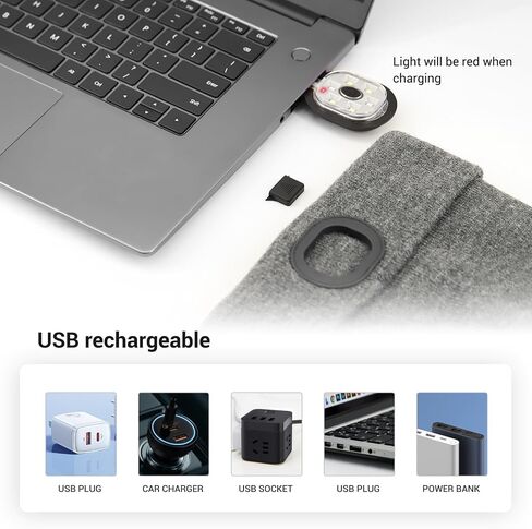 Beanie with Light, Winter Warm LED Beanie, Built-in Headlamp Rechargeable for Men Women, Multiple Colors Available in Saudi Arabia